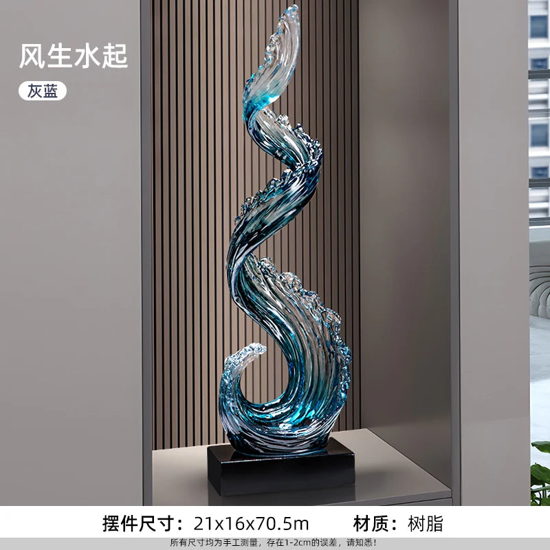 Sculpture Bleue Feng Shui