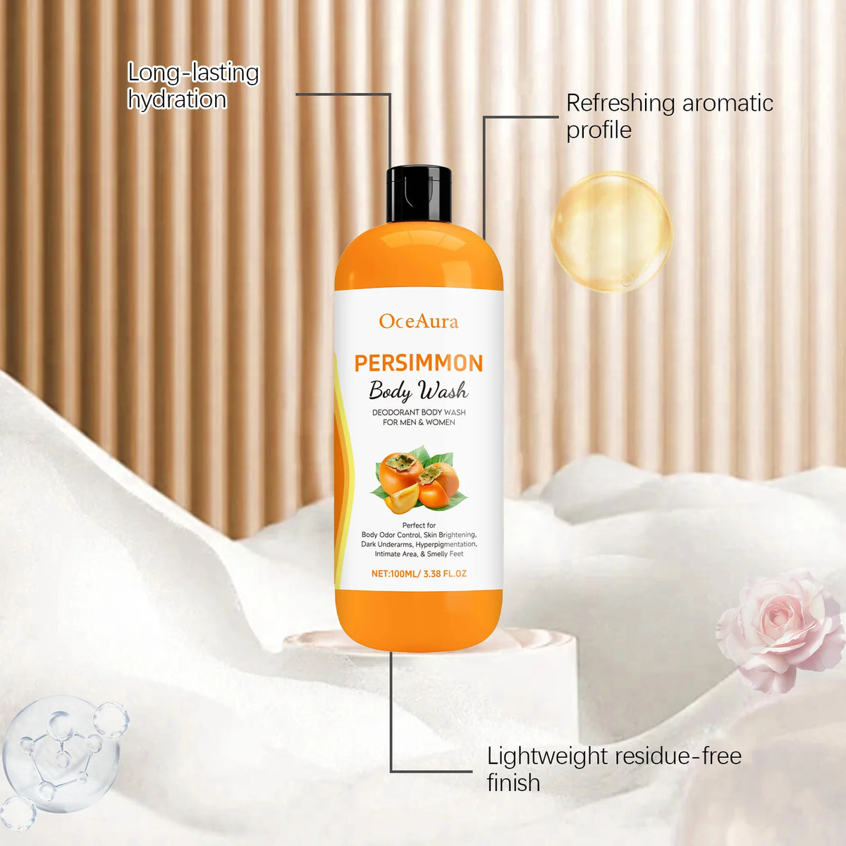 Gel Douche Éclat au Kaki