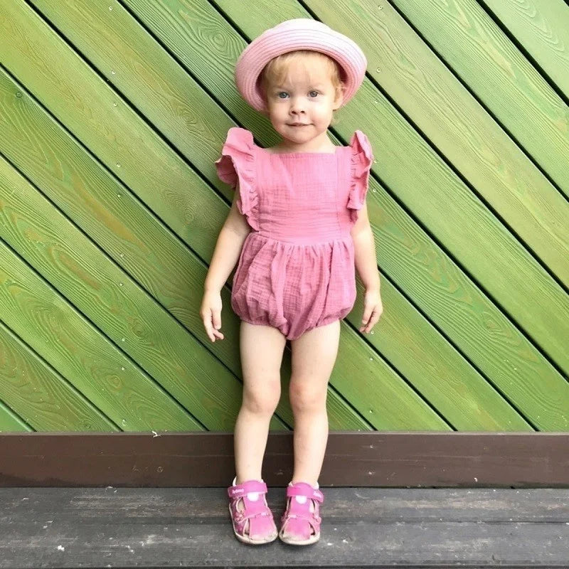 Barboteuse Bébé Rose Poudré