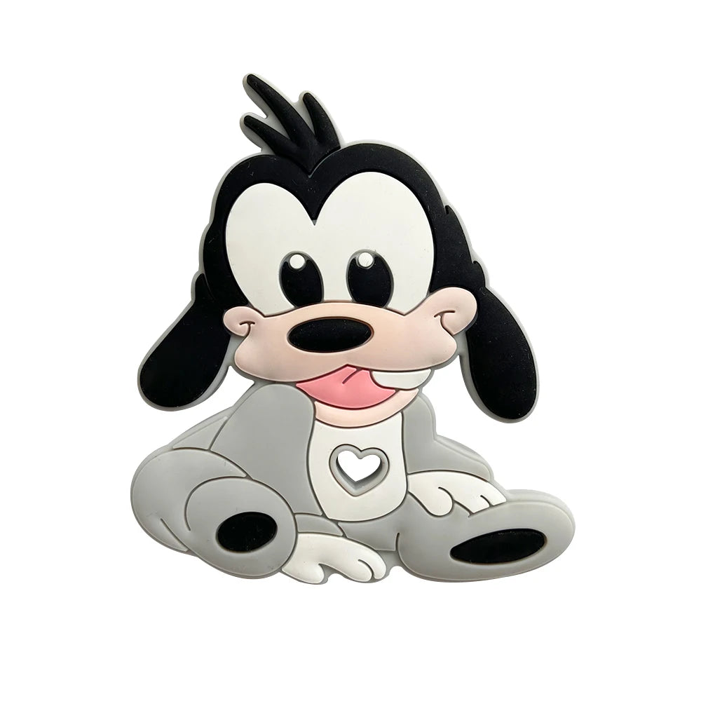 1pcs Silicone Cartoon Baby Teether Rodent Teething Toys Chewable Animal Beads Baby Products Nursing Gift DIY Pendant Necklace