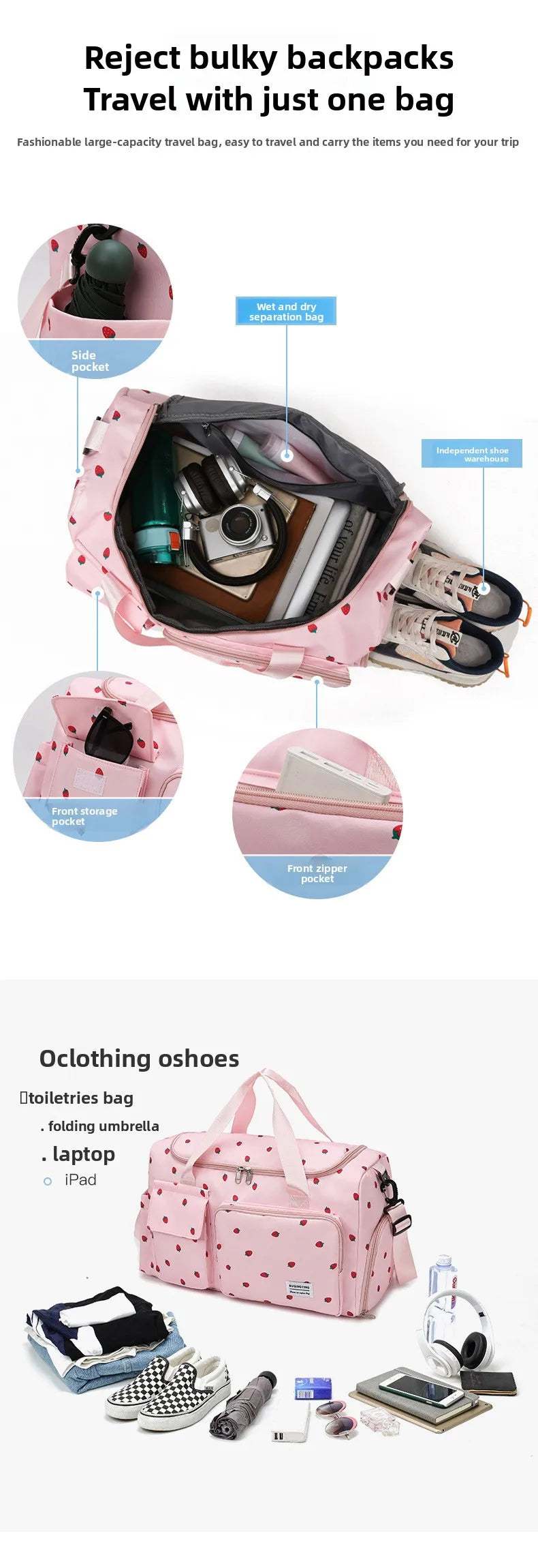 Sac Maman Voyage Multifonction