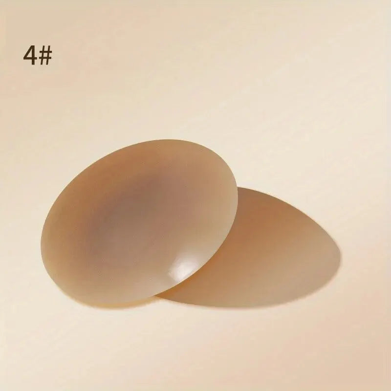 1 Pair Reusable Breast Petals Nipple Cover Invisible Petal Adhesive Strapless Backless Stick on Bra Silicone Breast Patch