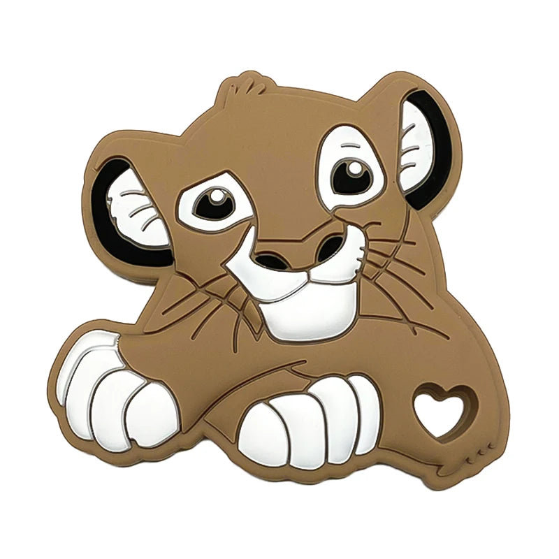 1pcs Silicone Cartoon Baby Teether Rodent Teething Toys Chewable Animal Beads Baby Products Nursing Gift DIY Pendant Necklace