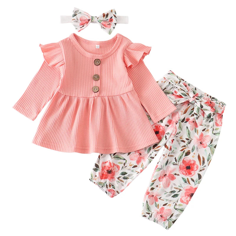 Ensemble Fleurie Bébé Fille