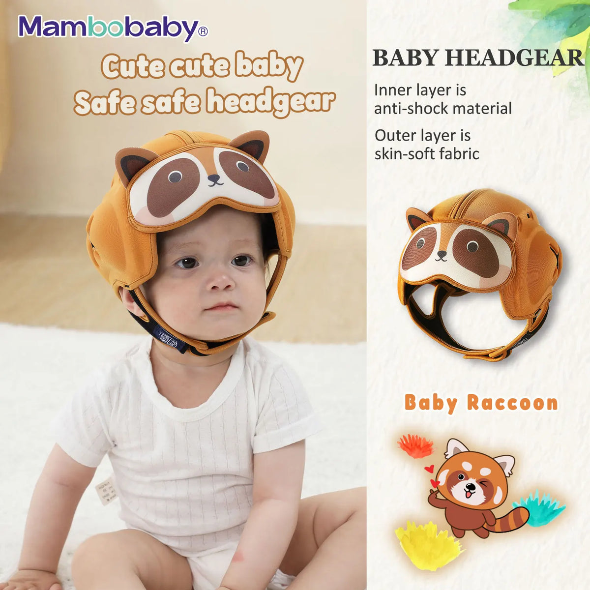 Casque Doux Anti-Chocs Bébé