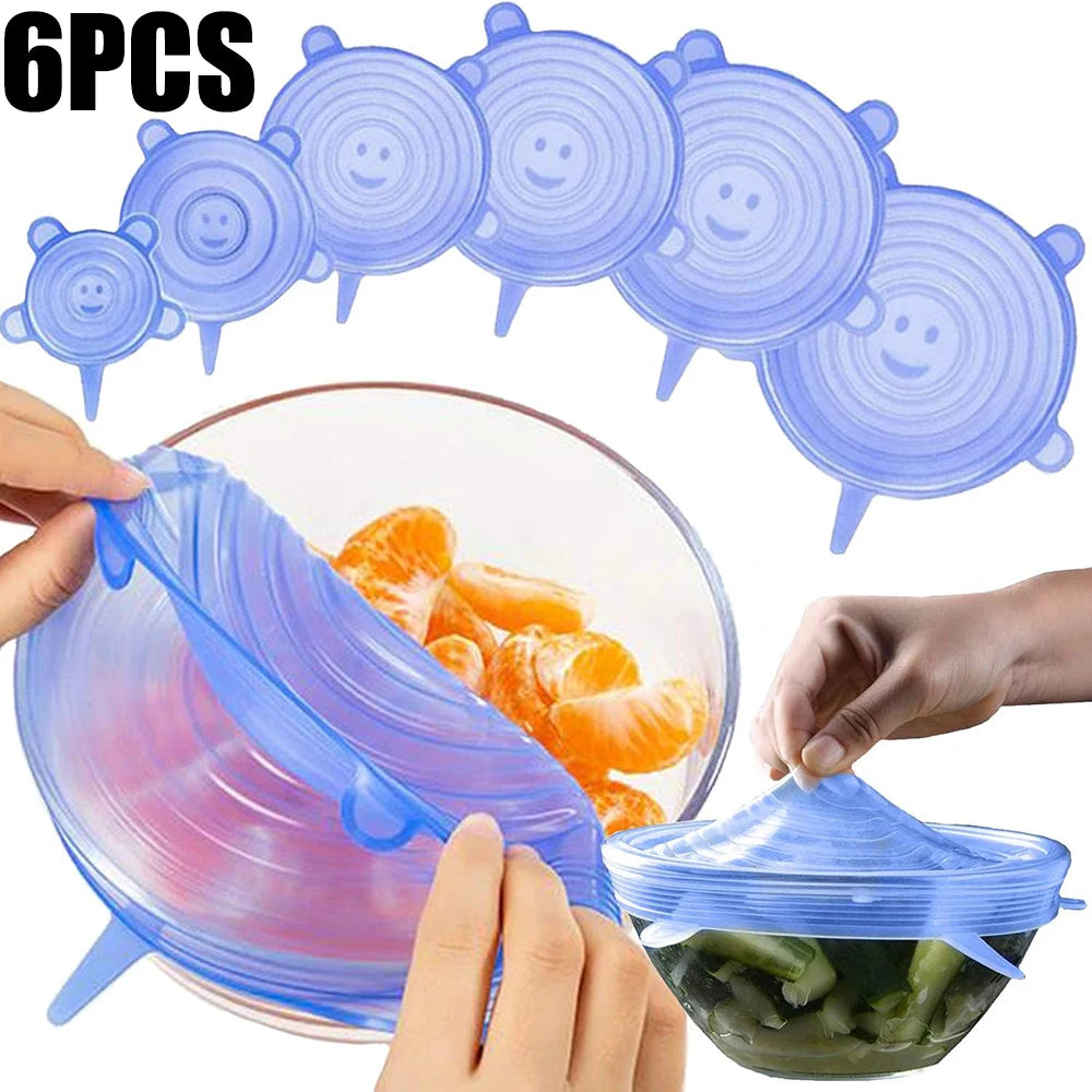 Couvercles Silicone Réutilisables