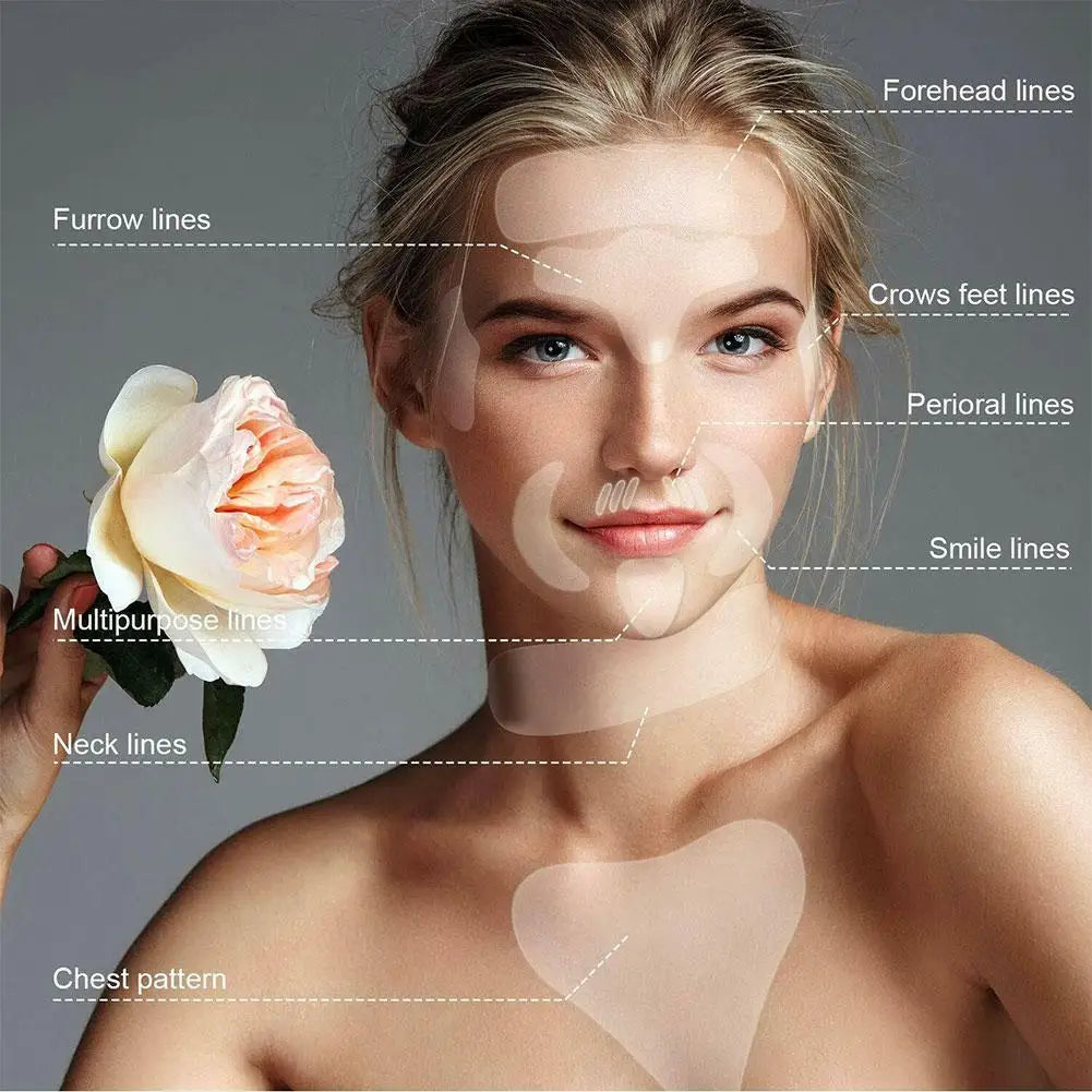 5/11/16/18Pcs Reusable Silicone Face Patch Set Anti Wrinkle Patches For Face Neck Forehead Eye Cheek Chest Pads Beauty Tools
