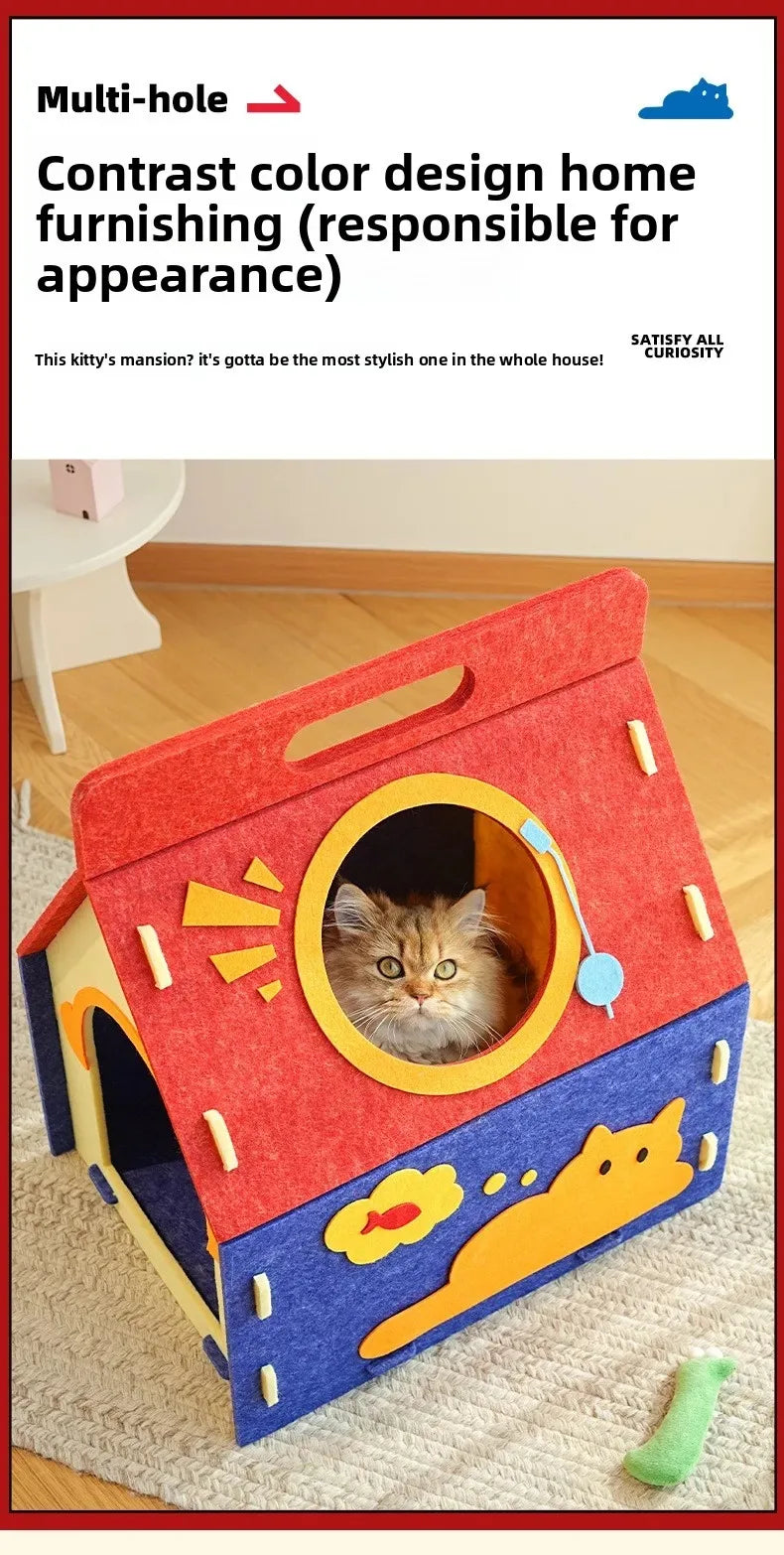 Maison Litière Douillette Chat