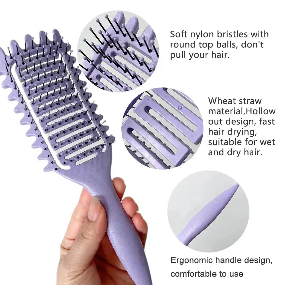 Brosse 3-en-1 Boucles