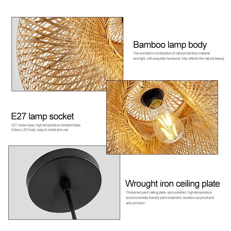 Suspension Bambou Artisanale