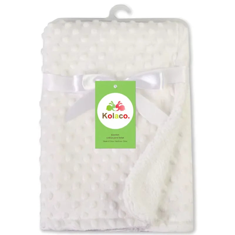 Personalized Baby Doudou Blanket - Swaddle Stroller Bed Crib with Pattern Design Unique Shower Gift Birth Gift