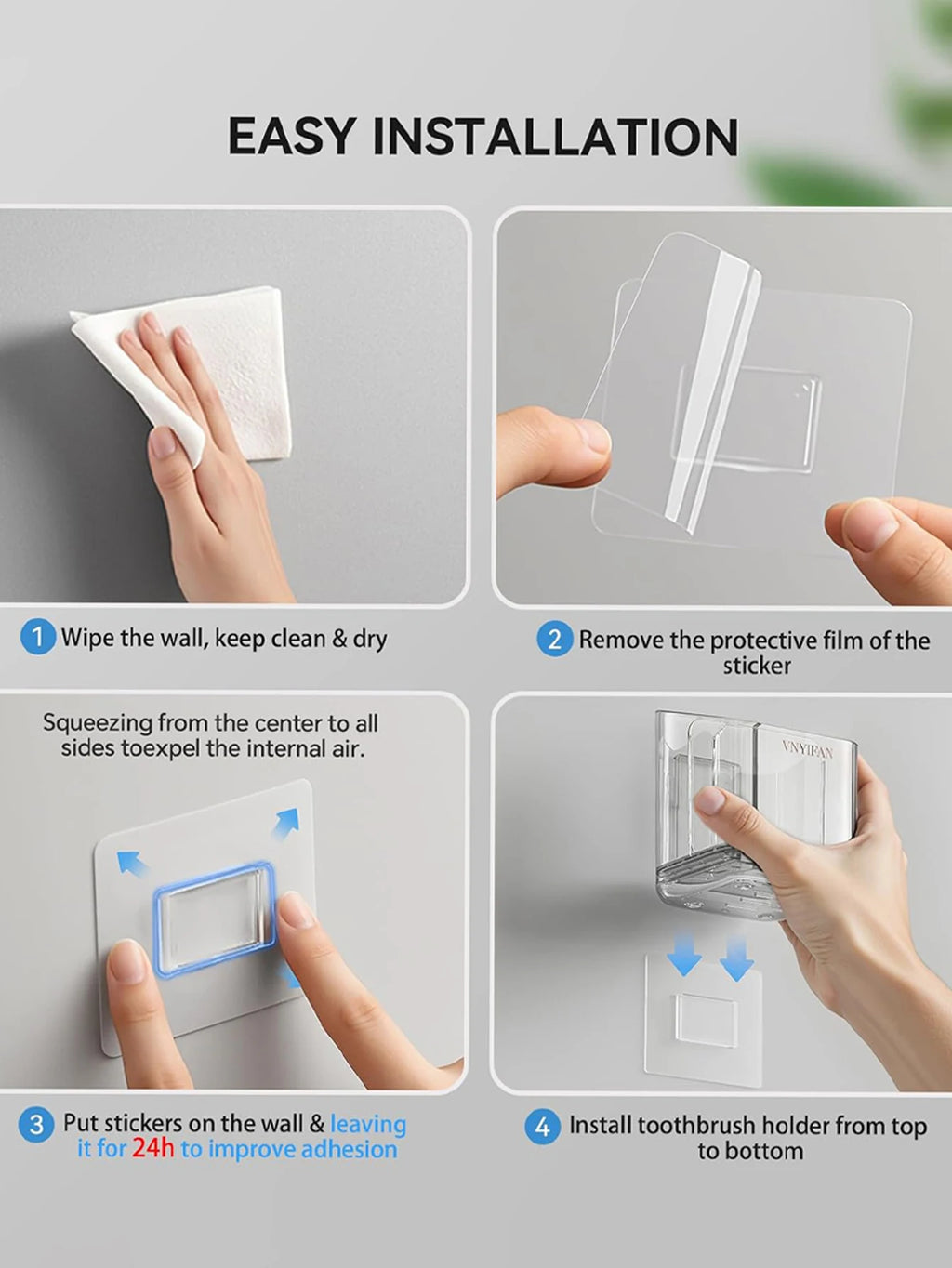 Rangement Brosse À Dents Mural