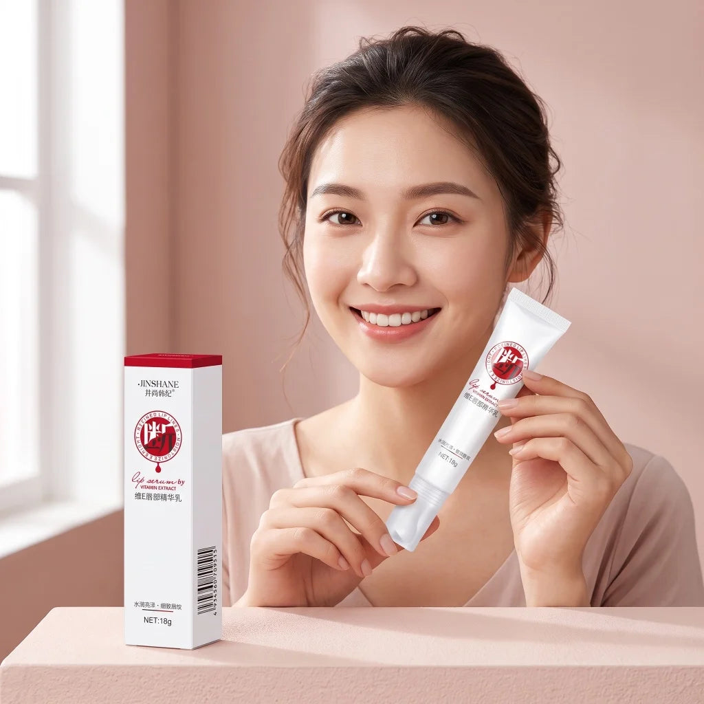 Vitamin E Lip Serum Hydrate Moisturize Dry Chapped Lips Smooth Lip Lines Brighten Dull Lip Tone Mild Nourishing Daily Lip Care