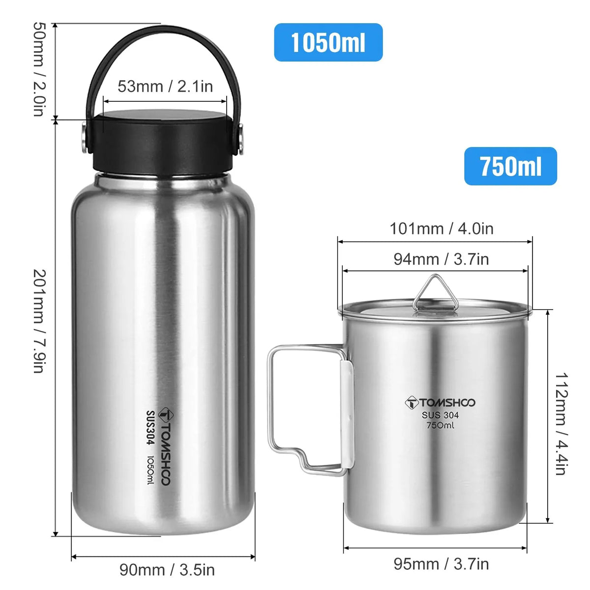 Gourde Inox Outdoor 1,05L