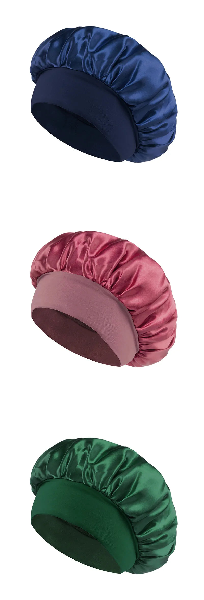 Bonnet Satin Bande Large