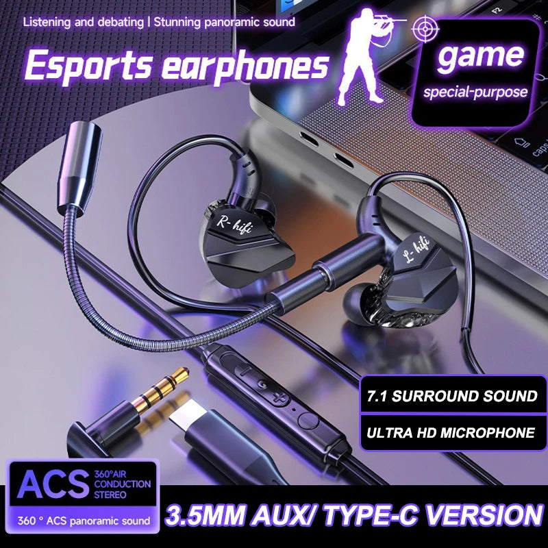 Écouteurs Gaming 7.1