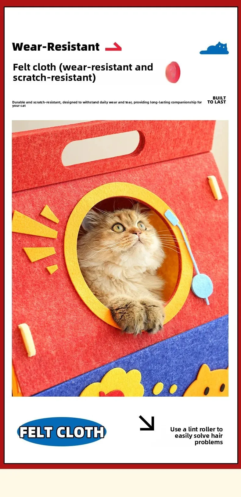 Maison Litière Douillette Chat