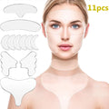 5/11/16/18Pcs Reusable Silicone Face Patch Set Anti Wrinkle Patches For Face Neck Forehead Eye Cheek Chest Pads Beauty Tools