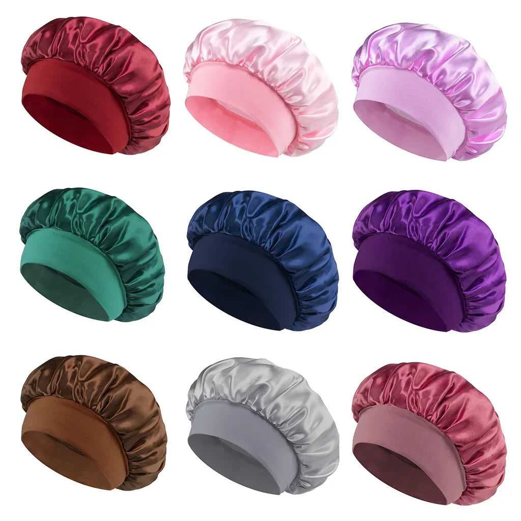 Bonnet Satin Bande Large
