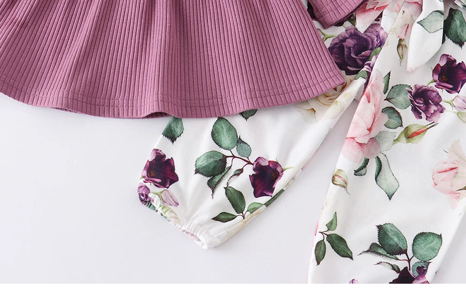 Ensemble Fleurie Bébé Fille