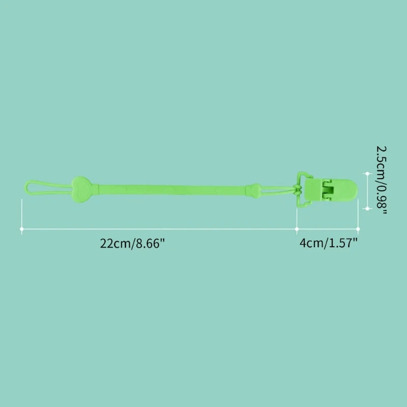 Baby Pacifier Teething Clip Silicone Chain Fastened Strap for Newborn Teether Chain Nipple Holder Nursing Accessories