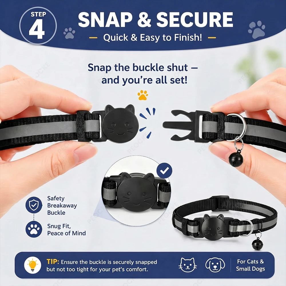 Collier GPS Anti-Perte Chat