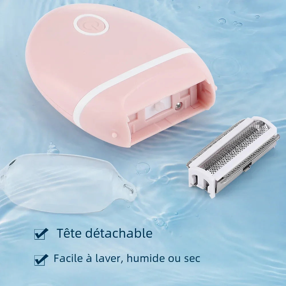Women's 3 in 1 Shaver Electric Mini Washable Razor Special Hair Removal Equipment for Whole Body Leg Armpit Intimate Area