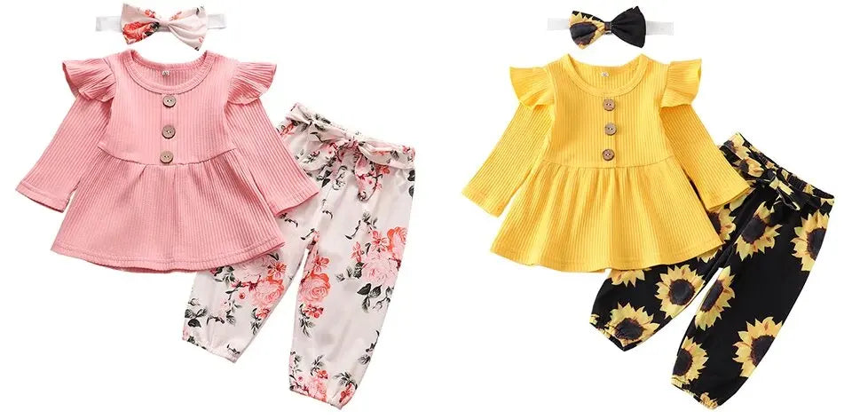 Ensemble Fleurie Bébé Fille