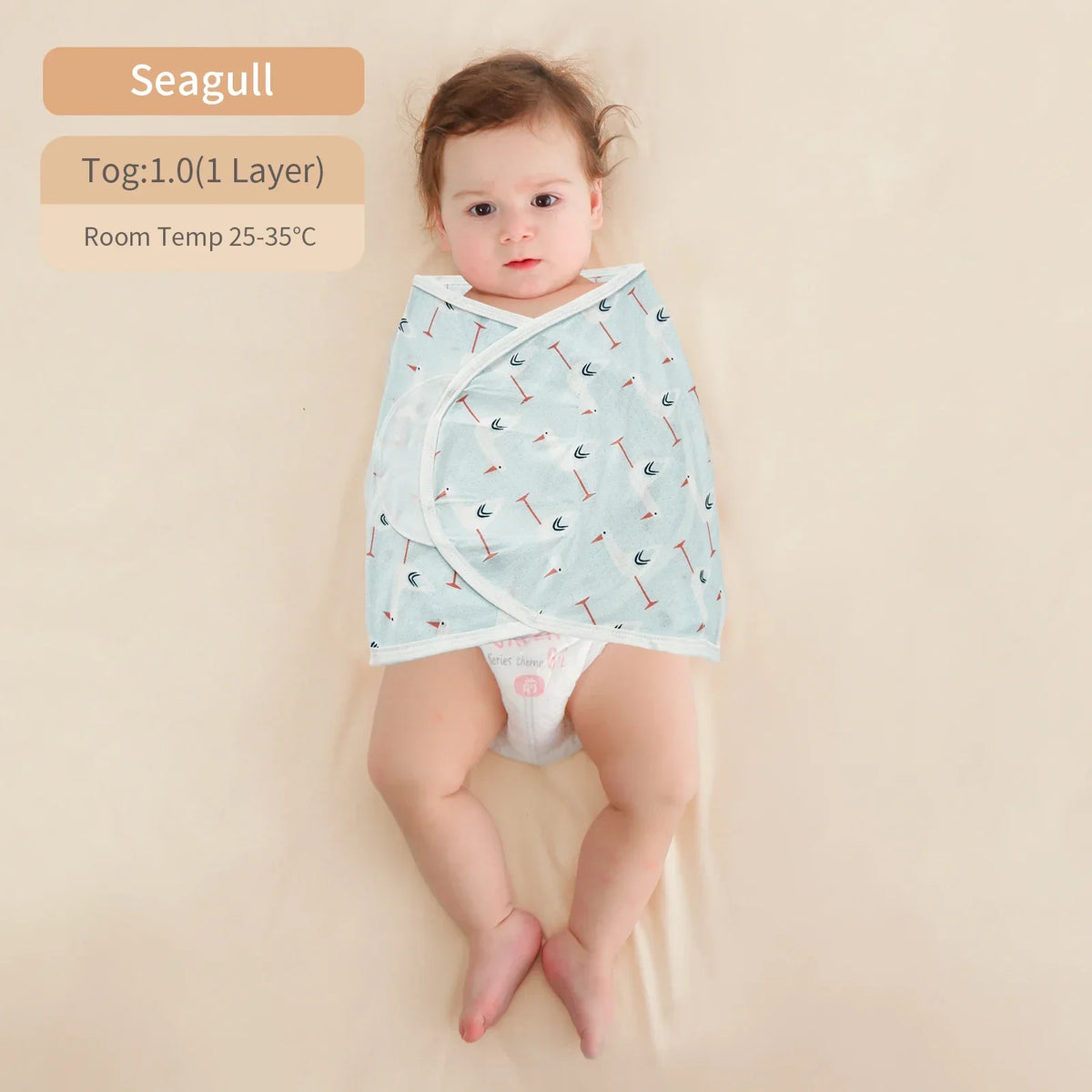 Baby Swaddle Blanket 0-6 Months Bamboo cotton Strap Protect Belly Baby Sleeping Blanket Wrap for New Born Thin-style for Summer