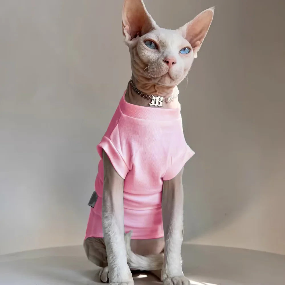Gilet Chat Coton Doux