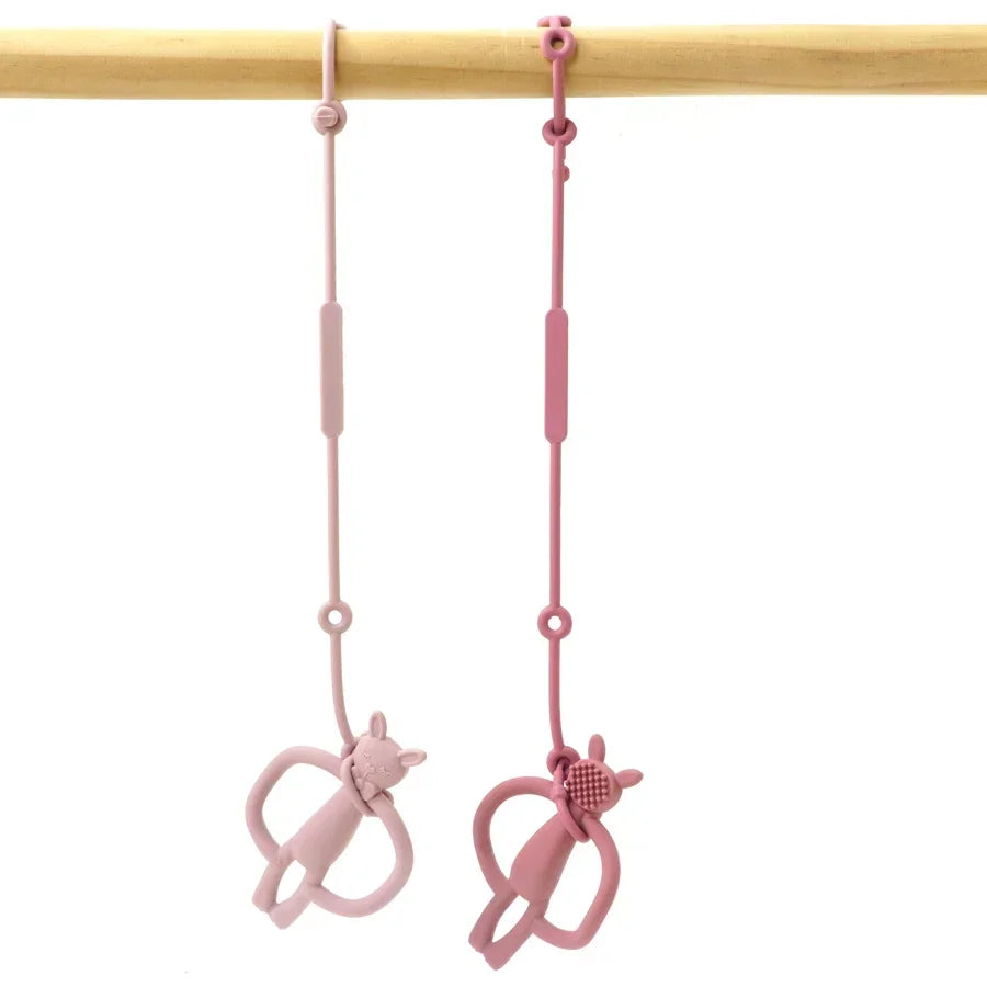 New Silicone Toy Safety Straps Newborn Teething Soother Chew Dummy Chains Adjustable Baby Pacifier Clip Teether Straps