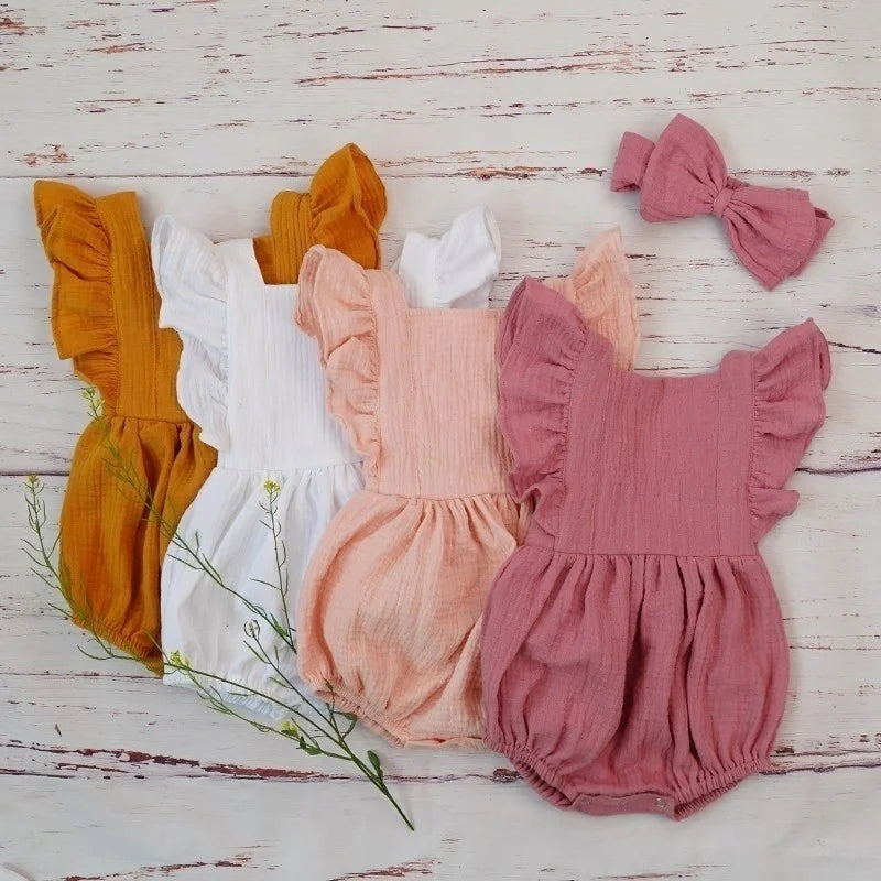 Barboteuse Bébé Rose Poudré