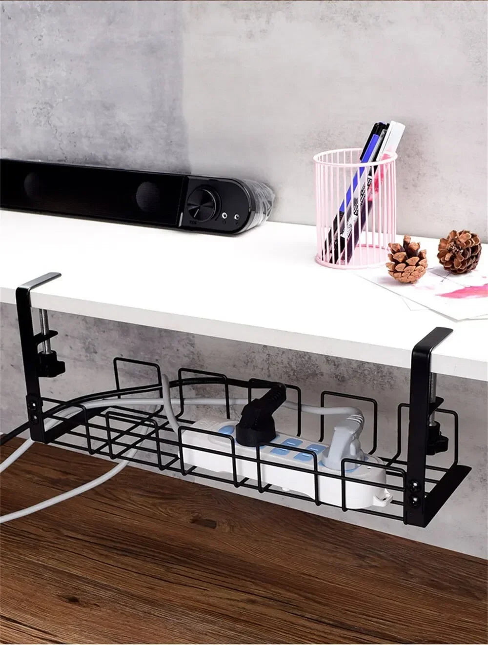 Organisateur Câbles Sous Bureau