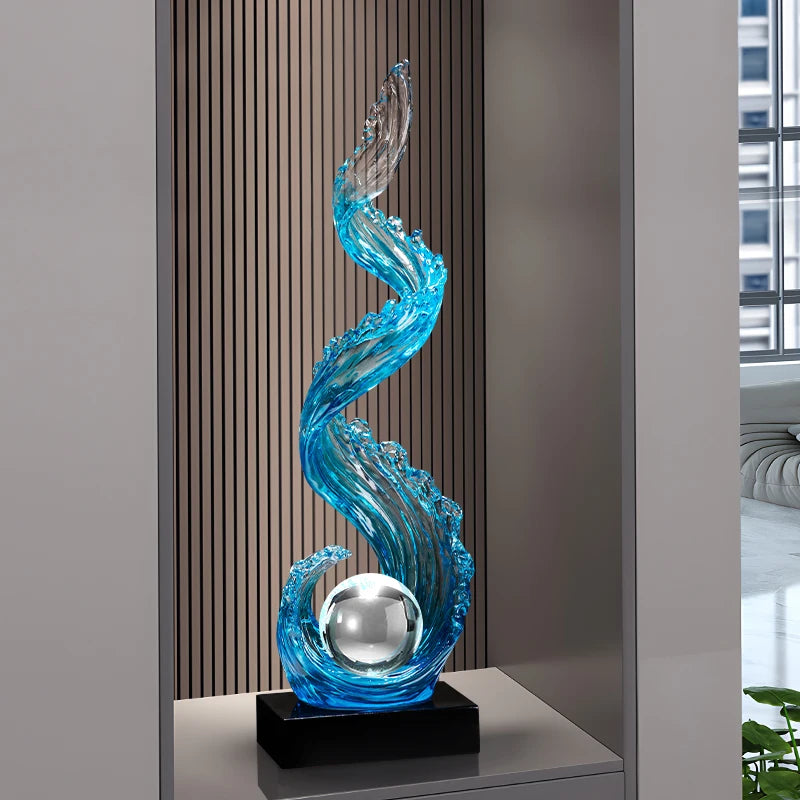 Sculpture Bleue Feng Shui