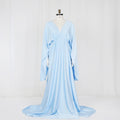 Robe Maternité Satin Céleste