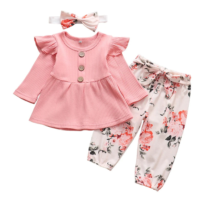 Ensemble Fleurie Bébé Fille