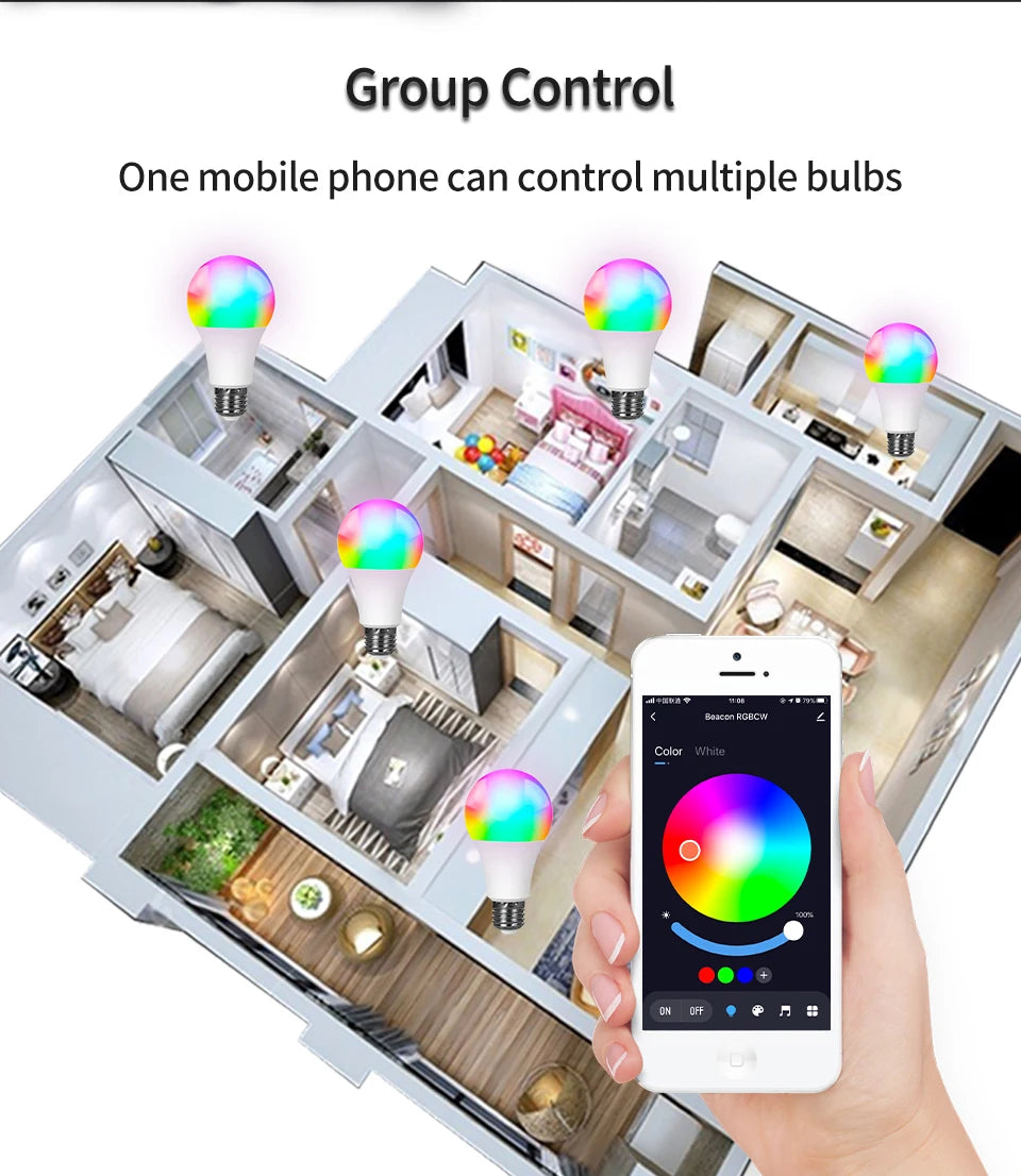 Ampoule LED Intelligente RGB