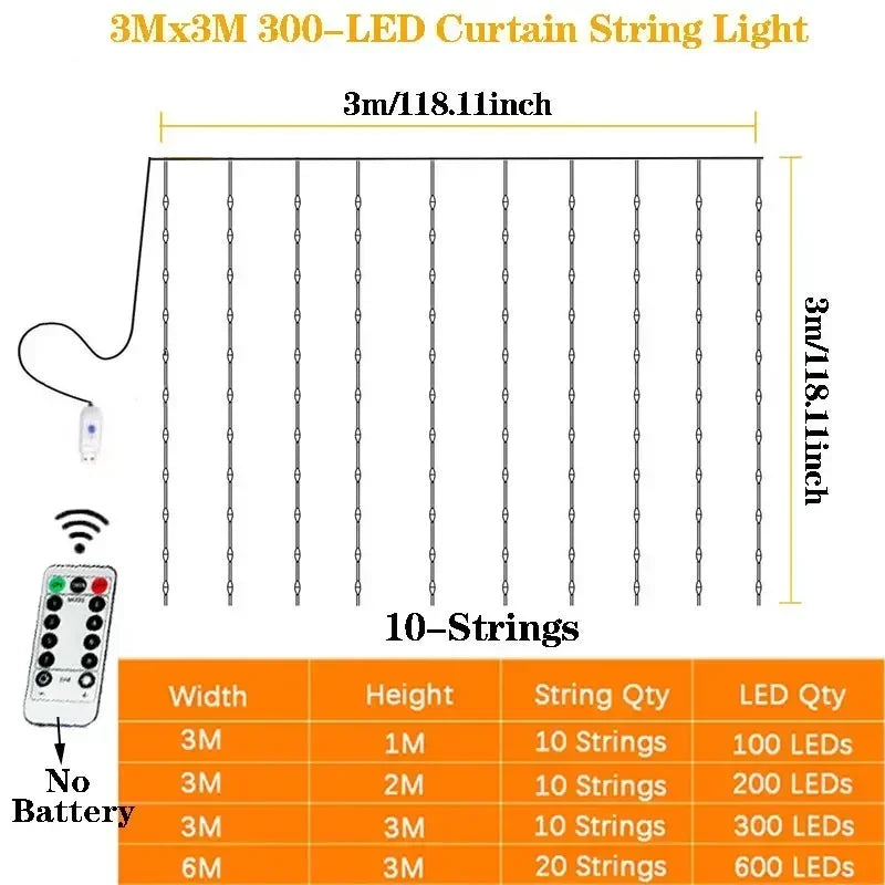Guirlande LED Rideau Magique