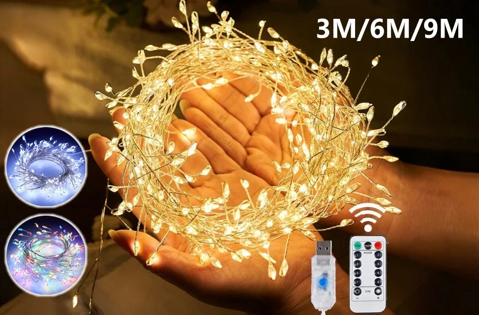 Guirlande Rideau LED Maison