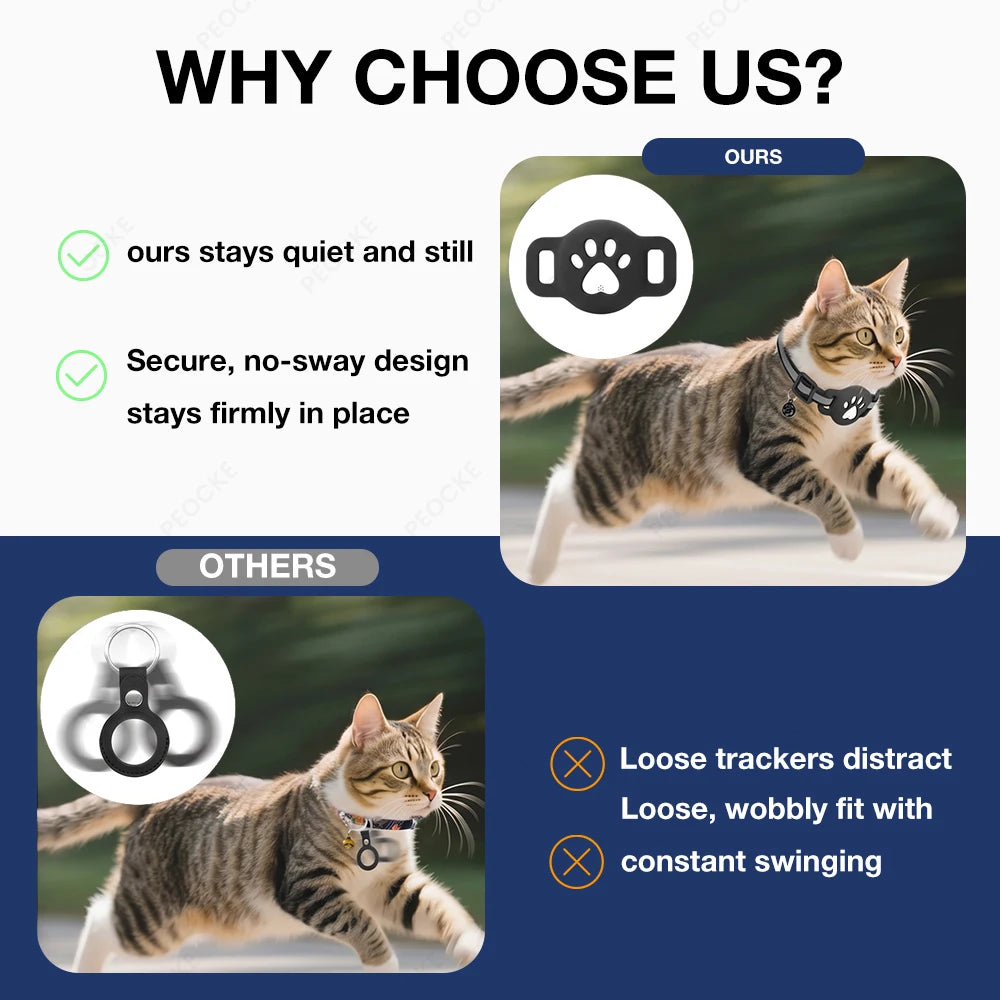 Collier GPS Anti-Perte Chat