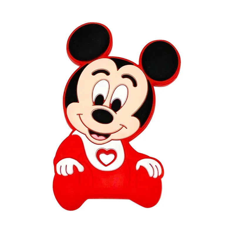 1pcs Silicone Cartoon Baby Teether Rodent Teething Toys Chewable Animal Beads Baby Products Nursing Gift DIY Pendant Necklace
