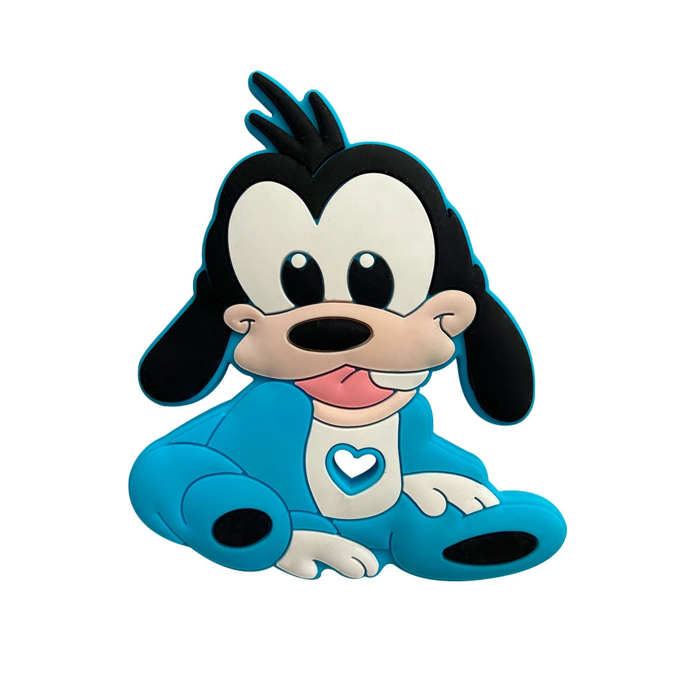 1pcs Silicone Cartoon Baby Teether Rodent Teething Toys Chewable Animal Beads Baby Products Nursing Gift DIY Pendant Necklace