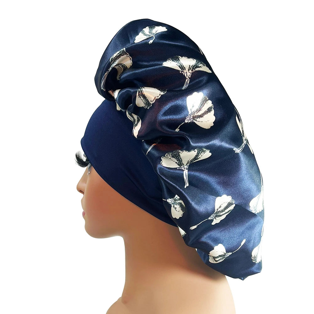Bonnet Satin Floral XXL