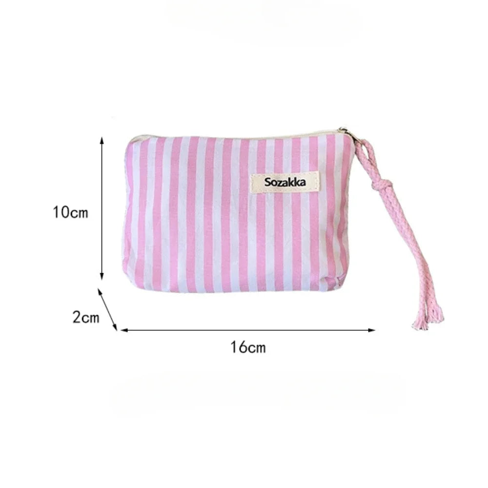 Mini Trousse Beauté Rayée