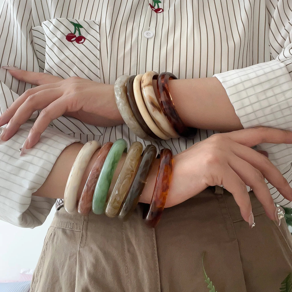 Bracelet Résine Vintage Élégant