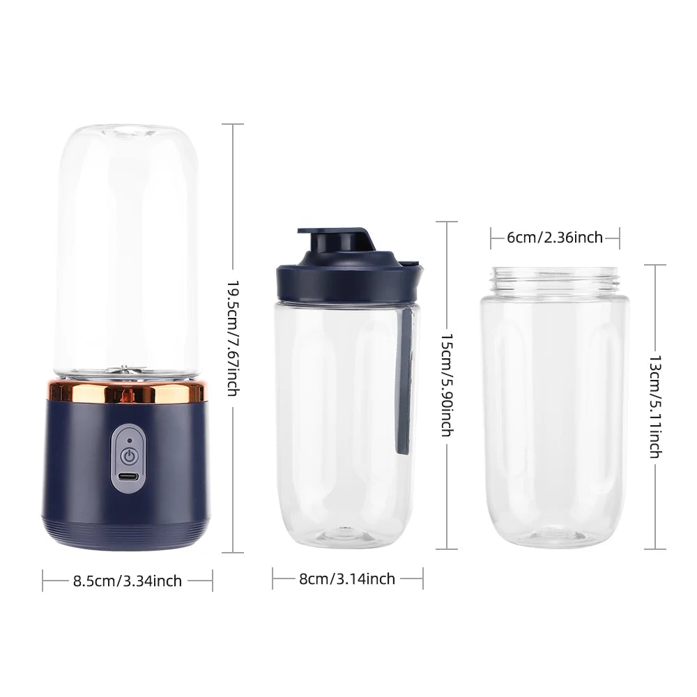 Blender Portable USB 6 Lames