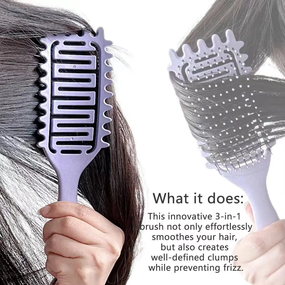 Brosse 3-en-1 Boucles