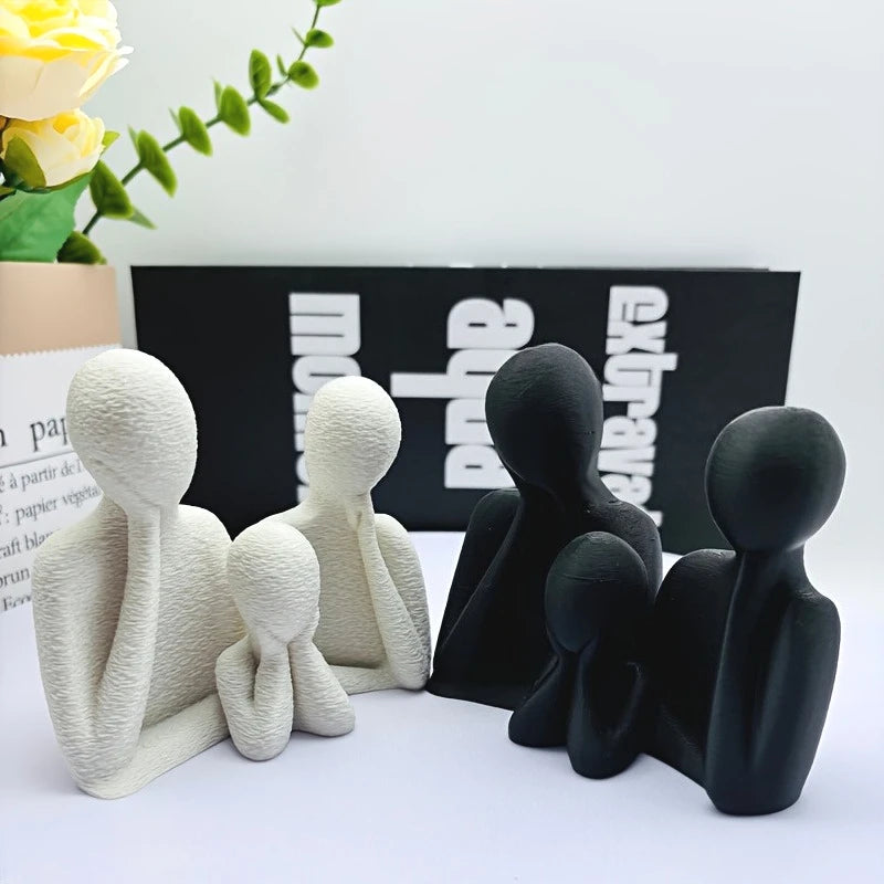 Statue Famille Minimaliste