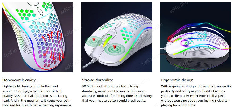 Souris Gaming Honeycomb RGB