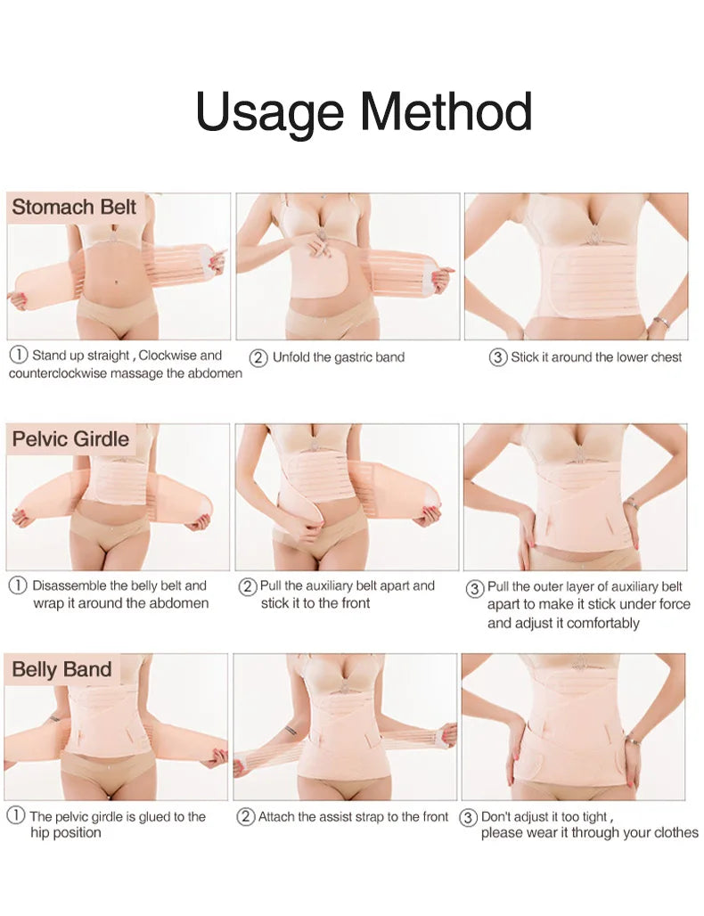 Ceinture Post-Partum 3-en-1